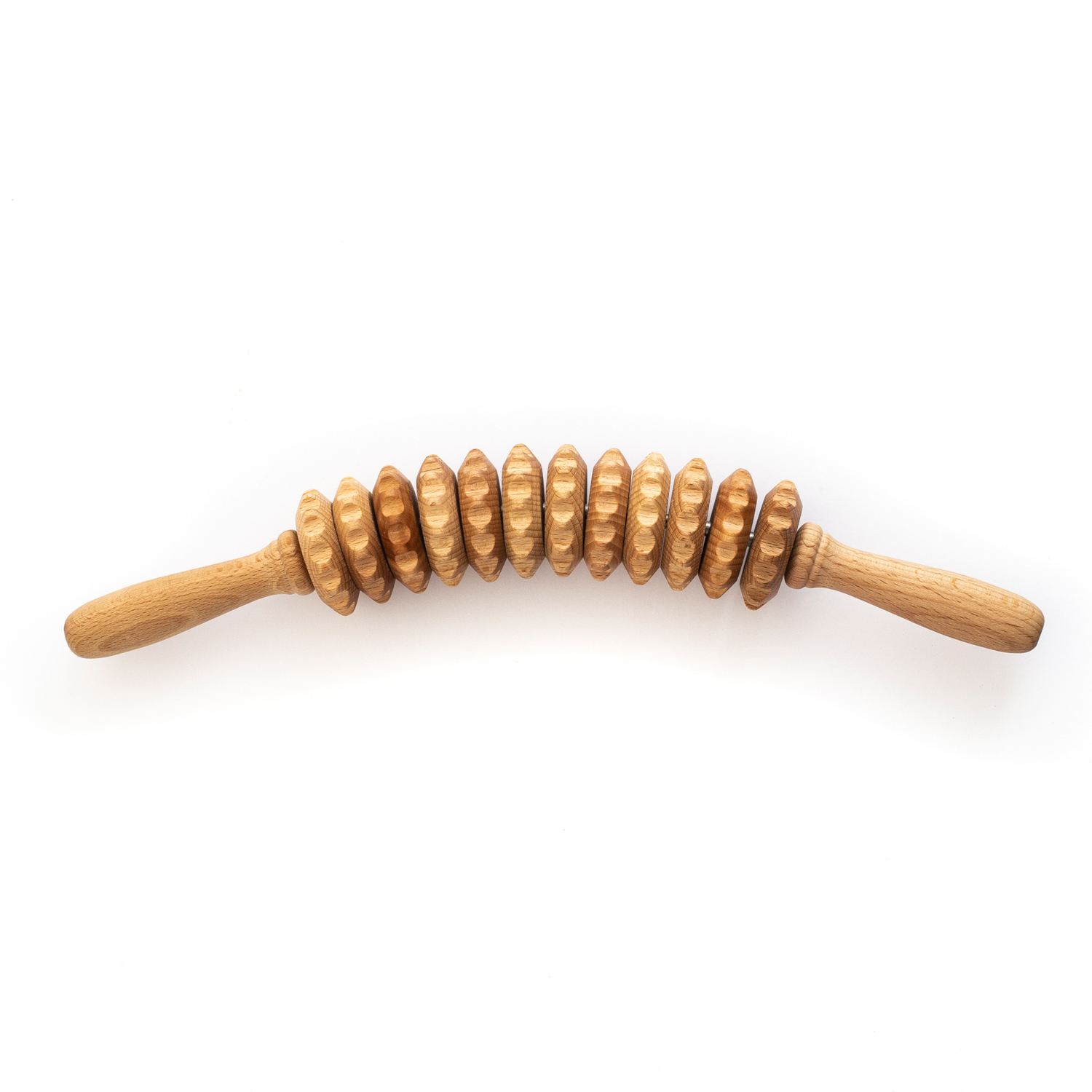 Anti Cellulite Massage waist Roller with Handle 2 | maderotherapy-accessories.com Wooden Massage roller