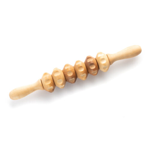 Anti aging wooden face massage roller