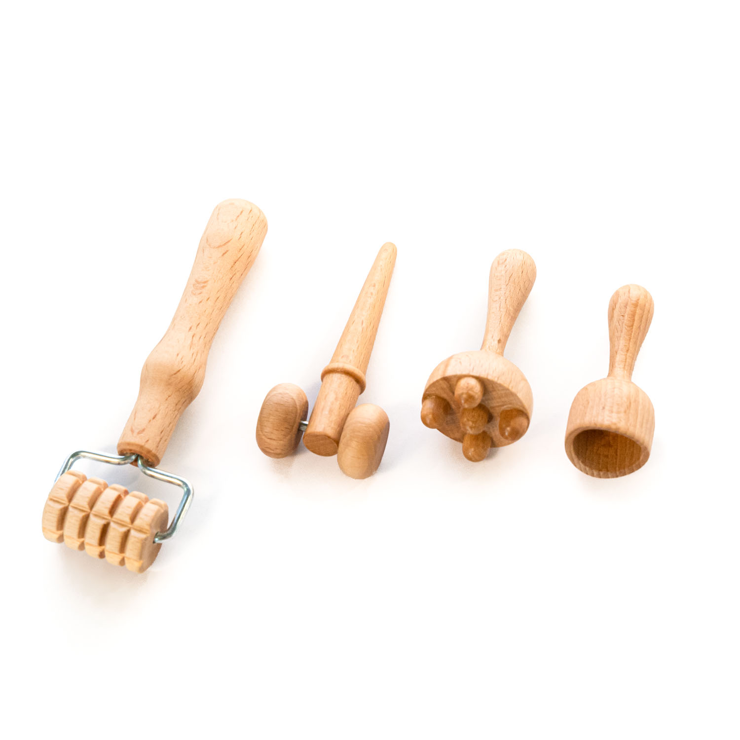 Maderotherapy Face Massage Set - 4 - Varnished 1 | maderotherapy-accessories.com Maderotherapy Face Massage Set - 4 - Varnished